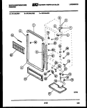 CABINET PARTS Diagram and Parts List for FU134LRW3  Frigidaire Freezer
