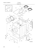 Part Location Diagram of 134086852 Frigidaire PANEL