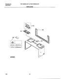 INSTALLATION Diagram and Parts List for CFMV145BC1  Frigidaire Microwave