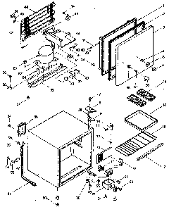 Cabinet Parts Diagram and Parts List for 5648941570  Kenmore Refrigerator