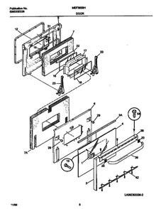 Frigidaire Mef365bhd5 3 Diagram and Parts List for MEF365BHD5 V1 Frigidaire Range
