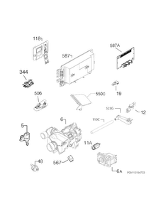 Electrical Parts Diagram and Parts List for FPID2495QF2B  Frigidaire Dishwasher