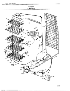 Freezer Page 5 Diagram and Parts List for 49258-7A  Frigidaire Freezer