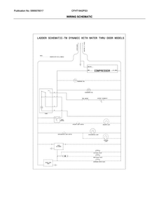 Wiring Schematic Diagram and Parts List for CFHT1842PS3  Frigidaire Refrigerator
