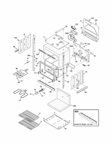 Lower Oven Diagram and Parts List for 79047879403  Kenmore Wall Oven