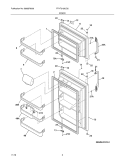Part Location Diagram of 5304506470 Frigidaire Refrigerator Door Handle - Bisque