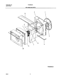 AIR HANDLING PARTS Diagram and Parts List for FAS255J2A6  Frigidaire Air Conditioner