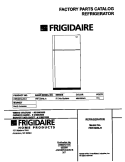 COVER Diagram and Parts List for FRT22INLHC1  Frigidaire Refrigerator