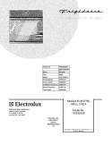 COVER Diagram and Parts List for FEB30S5EQD  Frigidaire Wall Oven