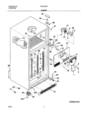 CABINET Diagram and Parts List for FRT21LR7AQ4  Frigidaire Refrigerator