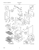 BODY Diagram and Parts List for BGGF3042KFA  Frigidaire Range
