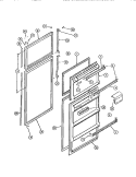 DOOR Diagram and Parts List for RD19F6ET3A  Gibson Refrigerator