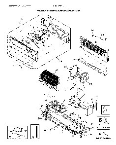 Freezer system/machine compartment Diagram and Parts List for PRMC2285AF  Frigidaire Refrigerator