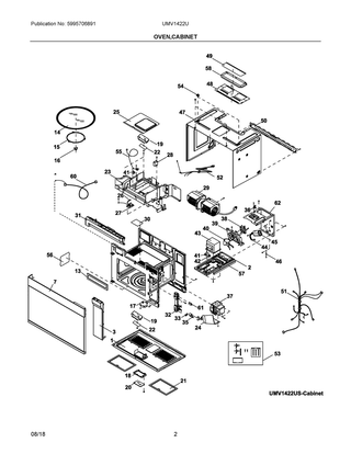 Part Location Diagram of 5304518786 Frigidaire CONTROL ASSEMBLY