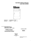 COVER Diagram and Parts List for GER341AS0  Gibson Dryer