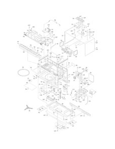 Oven,cabinet Diagram and Parts List for CGBM187KWC  Frigidaire Microwave