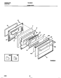 LOWER DOOR Diagram and Parts List for TGO356BCDB  Tappan Range
