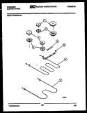 BROILER PARTS Diagram and Parts List for REGS39WLL1  Frigidaire Range