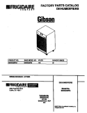 COVER Diagram and Parts List for MDDQ40FG1  Gibson Dehumidifier
