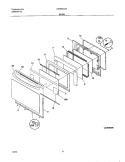 DOOR Diagram and Parts List for NGSE3CSASA  Frigidaire Range