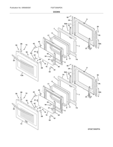 Part Location Diagram of 316554009 Frigidaire HANDLE