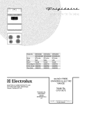 COVER Diagram and Parts List for CFEF357EB1  Frigidaire Range
