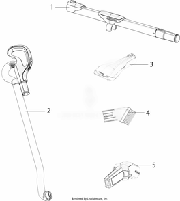 Hose And Accessories Diagram and Parts List for EL8851A  Electrolux Canister Vacuum