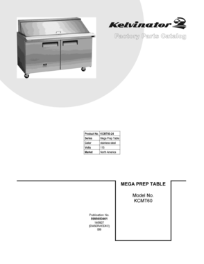 01 - COVER SHEET Diagram and Parts List for KCMT60-24  Frigidaire Miscellaneous
