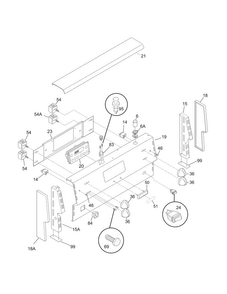 Backguard Diagram and Parts List for CMEF212EB8  Uni Range