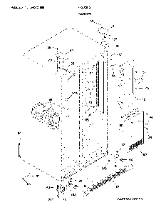 Cabinet Diagram and Parts List for FFSS2615TP4  Frigidaire Refrigerator