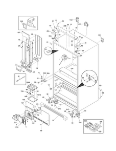 Cabinet Diagram and Parts List for FGHF2369MF6  Frigidaire Refrigerator