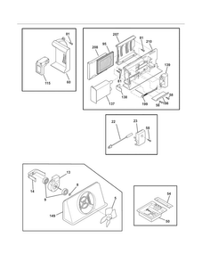 Controls Diagram and Parts List for EI23CS55GS9  Electrolux Refrigerator
