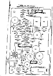 Power Supply Circuit Board Diagram and Parts List for 5649987911  Kenmore Microwave