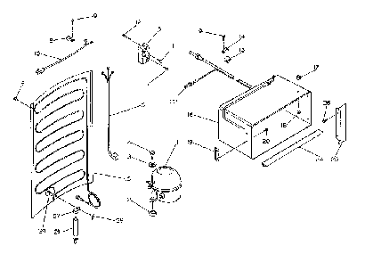 Part Location Diagram of 154808 Maytag Refrigerator compressor