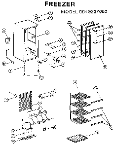 Part Location Diagram of 300464 Maytag Freezer temperature control thermostat