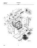 BODY Diagram and Parts List for PLEB30S8ACB  Frigidaire Wall Oven