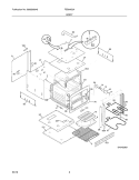 BODY Diagram and Parts List for FEB24S2ABE  Frigidaire Wall Oven