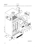 CABINET Diagram and Parts List for FRT18P5AW0  Frigidaire Refrigerator