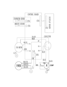 Wiring Diagram Diagram and Parts List for FRA054XT715  Frigidaire Air Conditioner