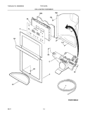 ICE & WATER DISPENSER Diagram and Parts List for FGHC2378LE3  Frigidaire Refrigerator