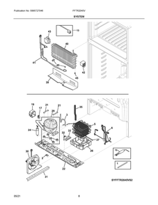 Part Location Diagram of 5304537689 Frigidaire Tube-Suction Jumper Es Comp
