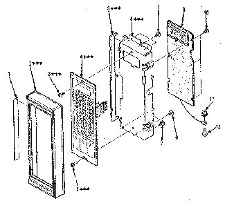 Control Panel Parts Diagram and Parts List for 5648688310  Kenmore Microwave
