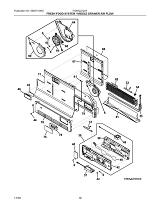 Part Location Diagram of 5304523059 Frigidaire COVER