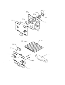 Cover/fan/plate Mounting Motor Diagram and Parts List for 56461042100  Kenmore Refrigerator