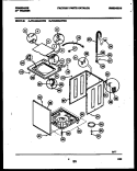 CABINET PARTS Diagram and Parts List for WA3900AWW2  Frigidaire Washer