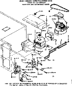 Convection Oven/switches And Microwave Parts Diagram and Parts List for 5648938310  Kenmore Microwave