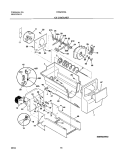 ICE CONTAINER Diagram and Parts List for FRS23R3AW0  Frigidaire Refrigerator