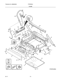 FRAME Diagram and Parts List for EIDW5905JW0A  Electrolux Dishwasher
