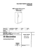 COVER Diagram and Parts List for FFU17FC4CW0  Frigidaire Freezer