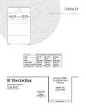 COVER Diagram and Parts List for CRG3160GBBC  Crosley Range